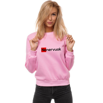 Женский розовый свитшот «Nenervuok»