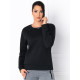 Womens black jumper Kober JS/W01 - Jumpers Womens black jumper Kober JS/W01