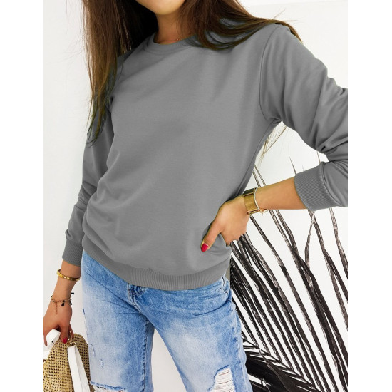 Womens gray sweater Spring BY0593 - Jumpers Womens gray sweater Spring BY0593