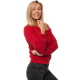 Womens burgundy jumper Kober JS/W01 - Jumpers Womens burgundy jumper Kober JS/W01