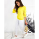 Womens yellow jumper Spring BY0431 - Jumpers Womens yellow jumper Spring BY0431