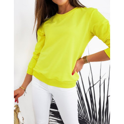 Moteriškas neoninis geltonas džemperis Spring
