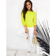 Womens neon yellow jumper Spring BY0433 - Jumpers Womens neon yellow jumper Spring BY0433