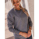 Women's dark grey turtleneck thin Kober