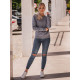 Womens dark grey turtleneck thin Kober JS/W01 - Jumpers Womens dark grey turtleneck thin Kober JS/W01