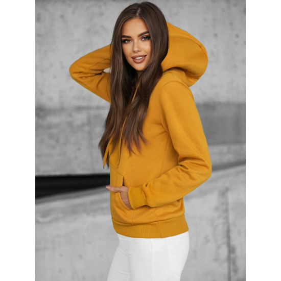 Caramel womens jumper with a hood Molin JS/W02/26Z - Jumpers Caramel womens jumper with a hood Molin JS/W02/26Z
