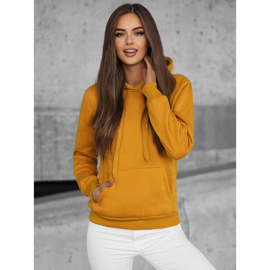 Caramel womens jumper with a hood Molin JS/W02/26Z - Jumpers Caramel womens jumper with a hood Molin JS/W02/26Z