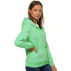 Womens sweatshirt with a hood in mint color Look JS/W03 - Jumpers Womens sweatshirt with a hood in mint color Look JS/W03