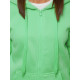 Womens sweatshirt with a hood in mint color Look JS/W03 - Jumpers Womens sweatshirt with a hood in mint color Look JS/W03