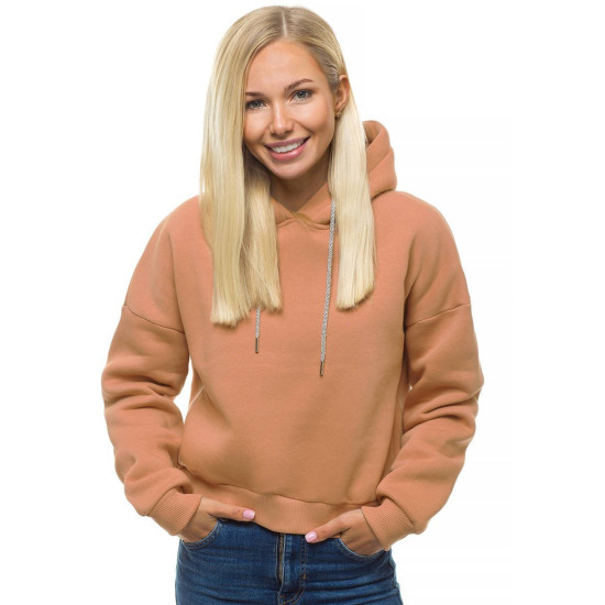 Damski brązowy sweter Rema O/12102 - Skoczki Damski brązowy sweter Rema O/12102