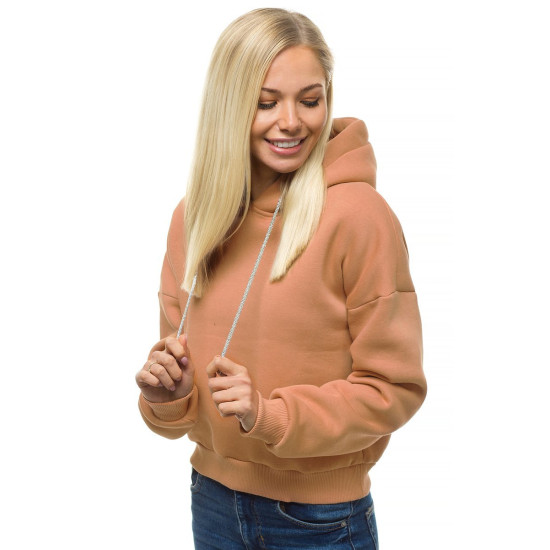 Damski brązowy sweter Rema O/12102 - Skoczki Damski brązowy sweter Rema O/12102