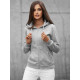 Womens gray hooded jumper Look JS/W03 - Jumpers Womens gray hooded jumper Look JS/W03