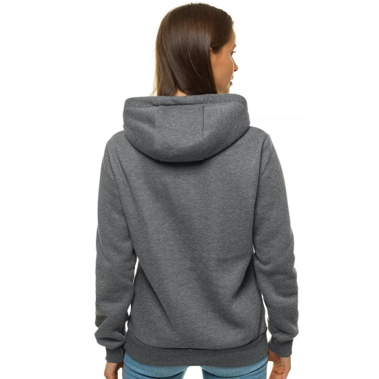 Dark grey ladies hooded jumper Molin JS/W02 - Jumpers Dark grey ladies hooded jumper Molin JS/W02