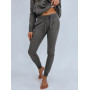 Damskie ciemnoszare spodnie casual Flor