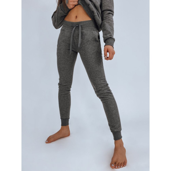 Womens dark grey casual trousers Flor JS/CK01 - Jeans and Trousers Womens dark grey casual trousers Flor JS/CK01