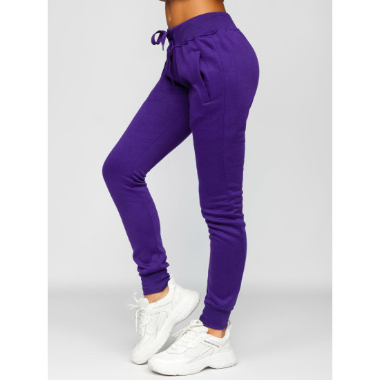Womens purple leisure pants Flor JS/CK01 - Jeans and Trousers Womens purple leisure pants Flor JS/CK01