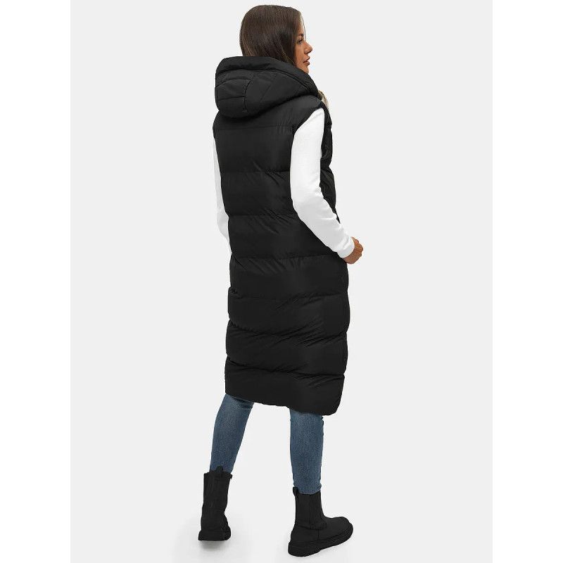 Juoda moteriška liemenė su gobtuvu Vivol JS/M728/39