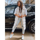 Light pink women's hooded vest Luves