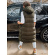 Green women's hooded vest Luves TY3032 - For women Green women's hooded vest Luves TY3032