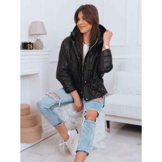 Juoda moteriška striukė Roma TY2689 - Moterims Juoda moteriška striukė Roma TY2689
