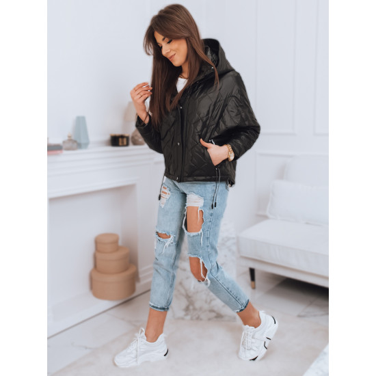 Juoda moteriška striukė Roma TY2689 - Moterims Juoda moteriška striukė Roma TY2689