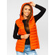 Caramel vest with hood Dzil JS/M23039 - For women Caramel vest with hood Dzil JS/M23039