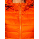 Caramel vest with hood Dzil JS/M23039 - For women Caramel vest with hood Dzil JS/M23039