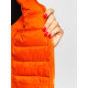 Caramel vest with hood Dzil JS/M23039 - For women Caramel vest with hood Dzil JS/M23039