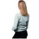 Womens grey jumper Love JS/W01 - Notes for women Womens grey jumper Love JS/W01