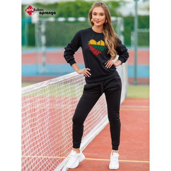 Womens black sports set Lietuva Sportinis5