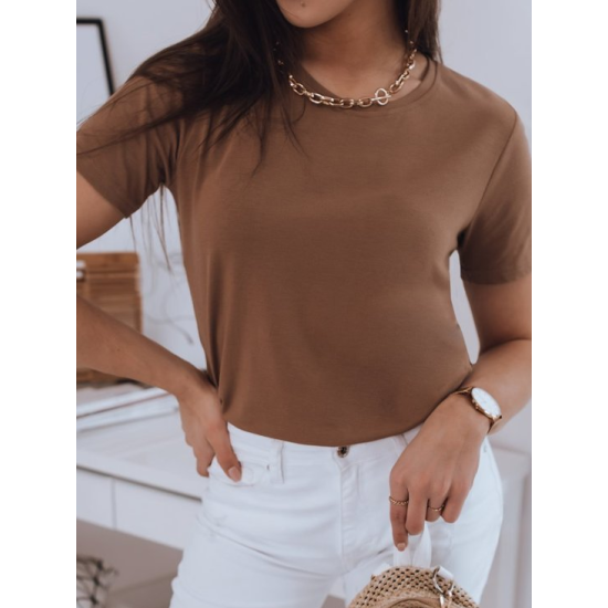 Womens brown T-shirt Mayla RY1623 - T-shirt Womens brown T-shirt Mayla RY1623