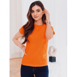 Moteriški oranžinės spalvos marškinėliai Nova