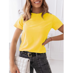 Akcija Moteriški ryškiai geltoni marškinėliai Susil