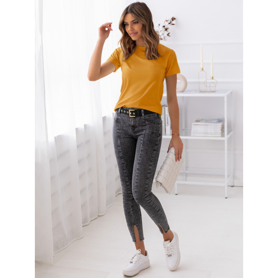 Womens dark yellow t-shirt Susil RY1738z - T-shirt Womens dark yellow t-shirt Susil RY1738z