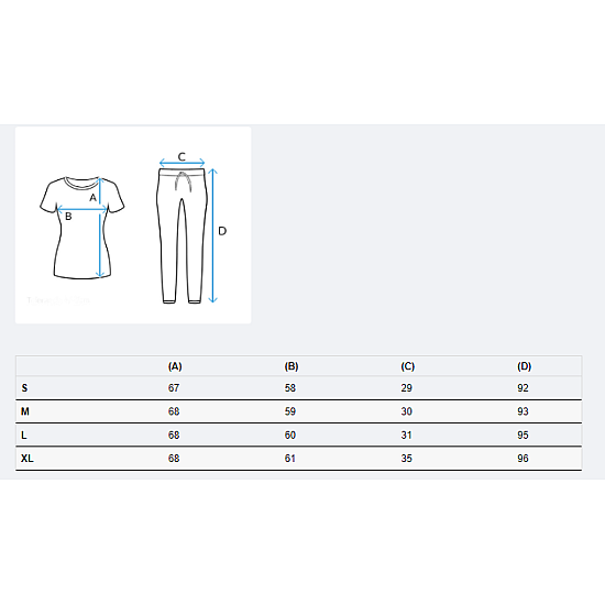 Light blue womens sports set Clara PK2113 Premium