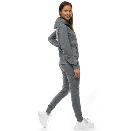 Slim gray womens set with hood Tėja 58 - For women Slim gray womens set with hood Tėja 58