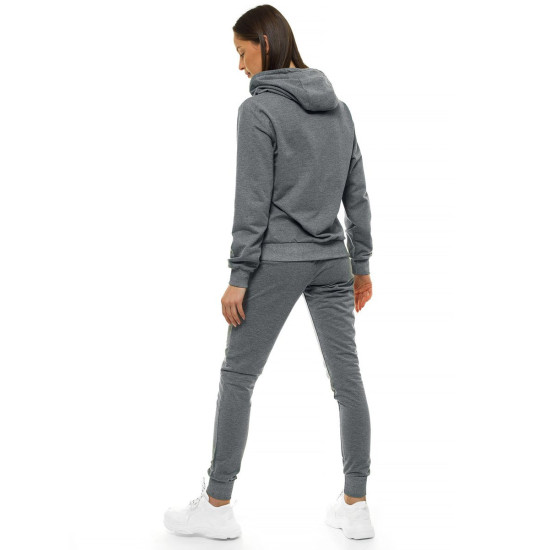 Slim gray womens set with hood Tėja 58 - For women Slim gray womens set with hood Tėja 58
