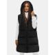 Long black womens waistcoat Potom O/81266 - For women Long black womens waistcoat Potom O/81266