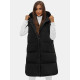 Long black womens waistcoat Potom O/81266 - For women Long black womens waistcoat Potom O/81266