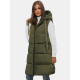 Womens long vest in green Potom O/81266 - For women Womens long vest in green Potom O/81266