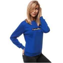 Sieviešu spilgti zils džemperis Fainulka
