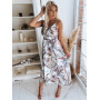 White women's dress with flowers Ladybird