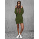 Promotion Women's khaki dress with hood Megan