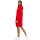 Moteriška raudona suknelė su gobtuvu Margaret JS/YS10005/18