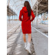 Moteriška raudona suknelė su gobtuvu Margaret JS/YS10005/18