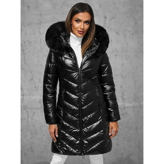 Juodos spalvos žieminė moteriška striukė Marisa JS/16M9100/392Z