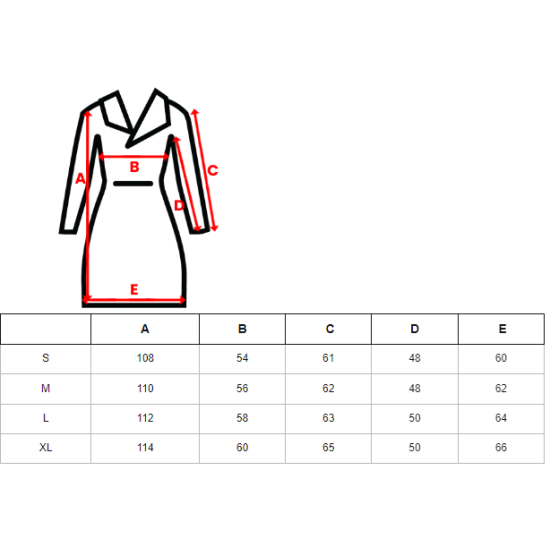 Moteriškas juodas paltas Korper JS/M737/392