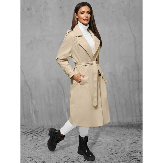 Beige coat Orbet JS/11Z8100 - For women Beige coat Orbet JS/11Z8100