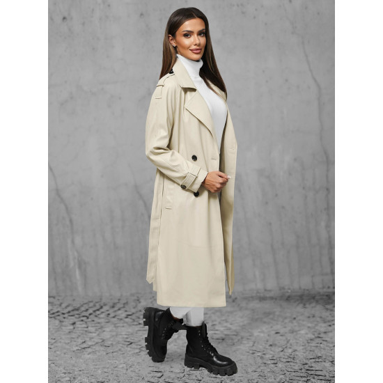 Rusvas paltas Orbet JS/11Z8100 - Moterims Rusvas paltas Orbet JS/11Z8100