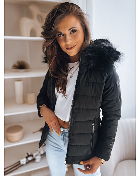 Striukė su kailiniu gobtuvu Model